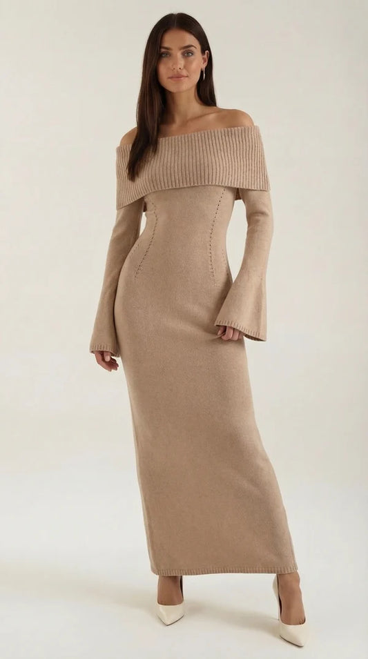 Quinlan Maxi Off-Shoulder Bodycon Dress