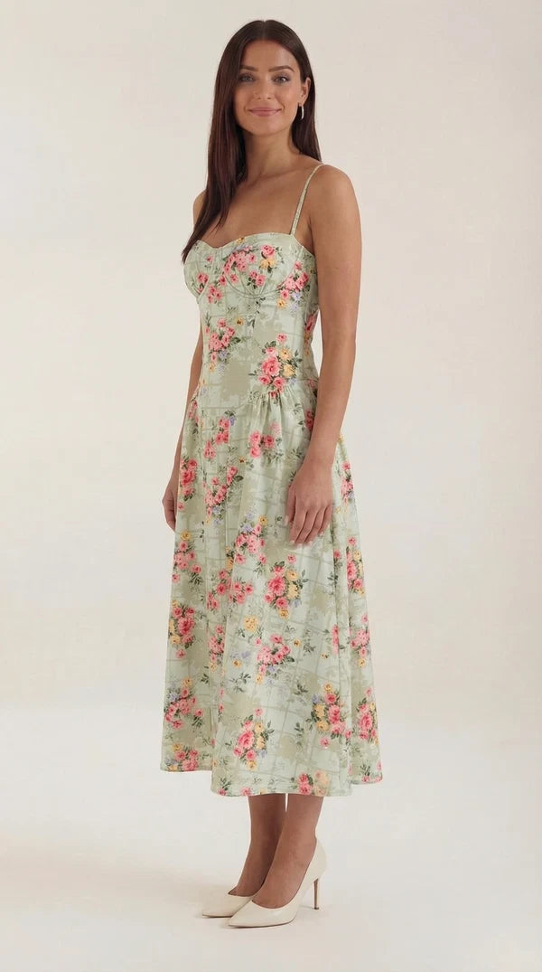 Odette Romantic Corset Midi