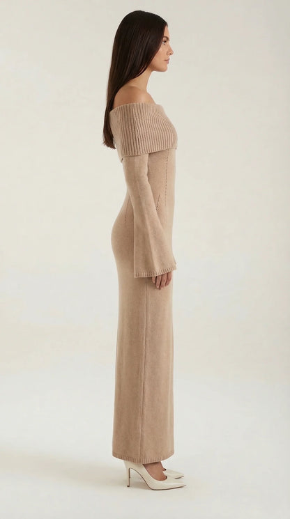 Quinlan Maxi Off-Shoulder Bodycon Dress