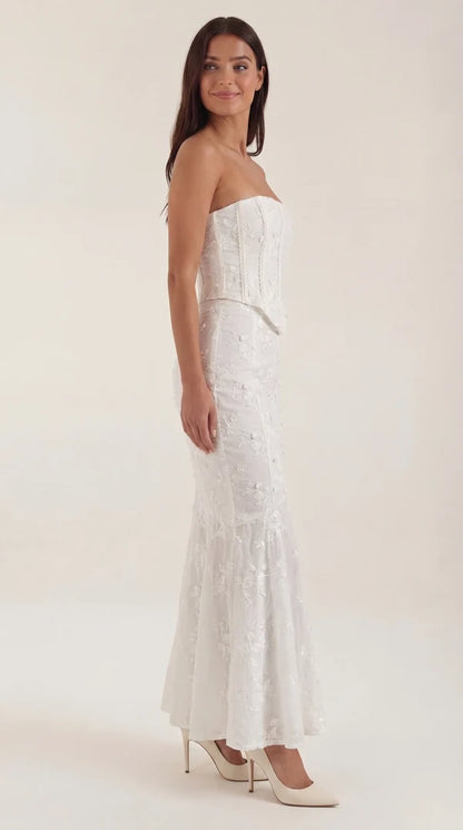 Anastasia Corset Lace Maxi Dress