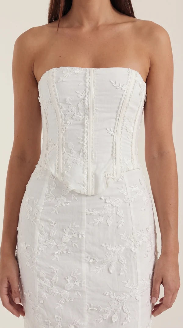 Anastasia Corset Lace Maxi Dress