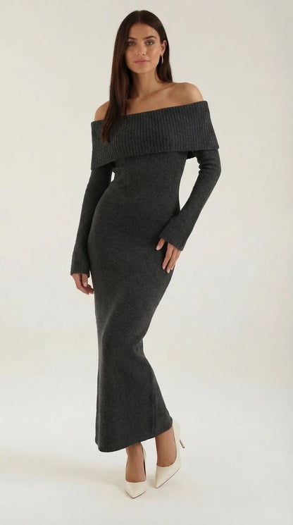 Quinlan Maxi Off-Shoulder Bodycon Dress
