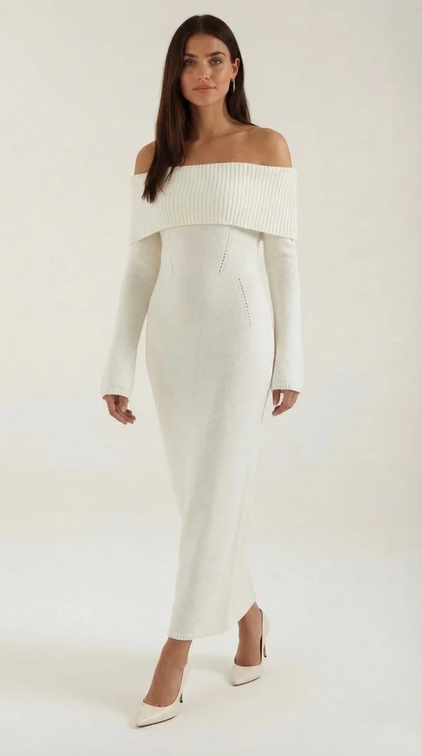 Quinlan Maxi Off-Shoulder Bodycon Dress