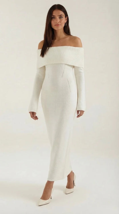 Quinlan Maxi Off-Shoulder Bodycon Dress